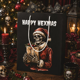 Frohe Weihnachts Spooky Skeleton Gothic Mittlere Geschenktüte