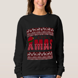 Frohe Weihnachts-Strick Trendy Elegant Sweatshirt