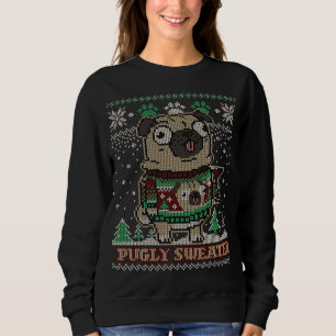 Frohe Weihnachts Sweater Mops Merry Pugmas Dog Lov Sweatshirt