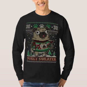 Frohe Weihnachts Sweater Mops Merry Pugmas Dog Lov T-Shirt