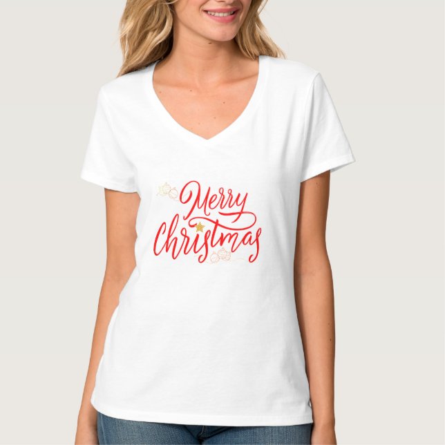 Frohe Weihnachts-T - Shirt (Vorderseite)
