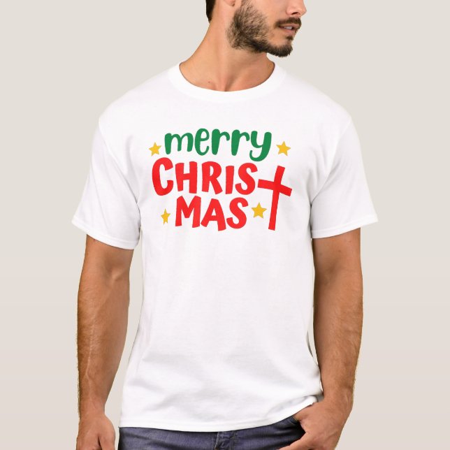 Frohe Weihnachts-T - Shirt (Vorderseite)