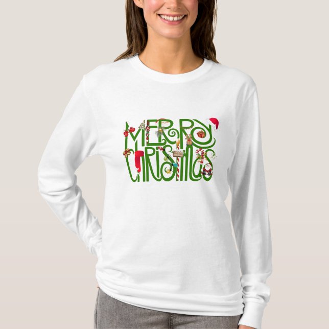 Frohe Weihnachts-T - Shirt (Vorderseite)