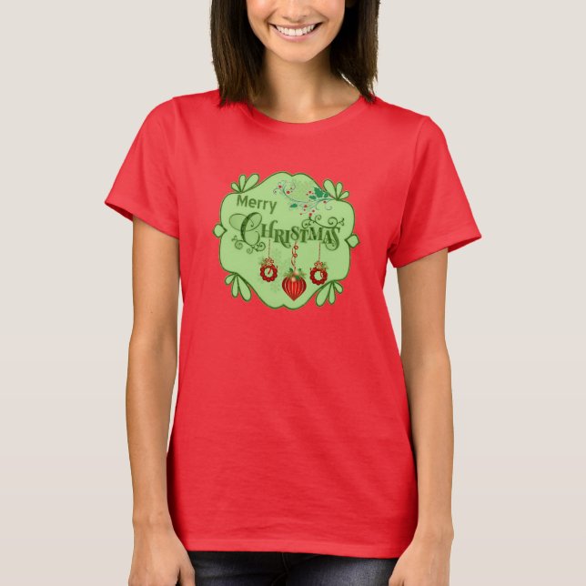 Frohe Weihnachts-T - Shirt (Vorderseite)