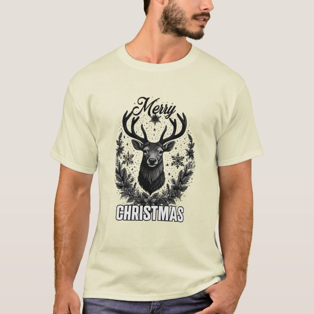 Frohe Weihnachts-T - Shirt-Design T-Shirt (Vorderseite)
