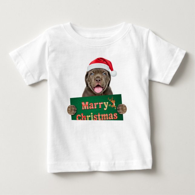 "Frohe Weihnachts-T - Shirt - Niedlicher Urlaub (Vorderseite)