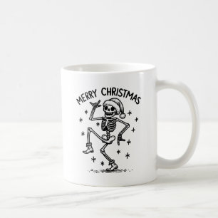 Frohe Weihnachts-Tanz Skeleton Kaffeetasse