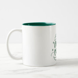 Frohe Weihnachts-Tasse Zweifarbige Tasse