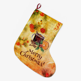 Frohe Weihnachts Tea Cup Orange Berry Cinnamon Großer Weihnachtsstrumpf