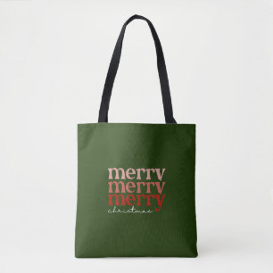 Frohe Weihnachts Text grün und rot grün grün Tasche