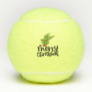 Frohe Weihnachts-Text-Handschrift Tennisbälle