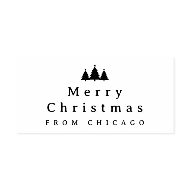 Frohe Weihnachts-Text-Selbst-Inking Gummi-Briefmar Permastempel (Design)