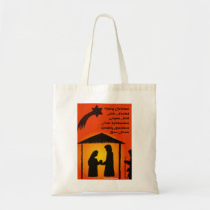 Frohe Weihnachts-Tote-Tasche - mehrsprachig Tragetasche