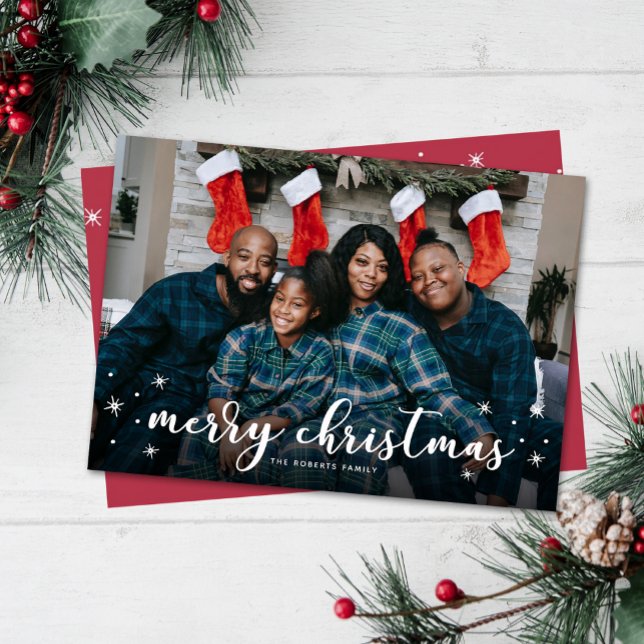 Frohe Weihnachts-Twinkle-Fotokarte Feiertagskarte (Von Creator hochgeladen)