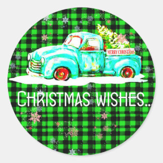 Frohe Weihnachts-Umschlag Aufkleber Sticker