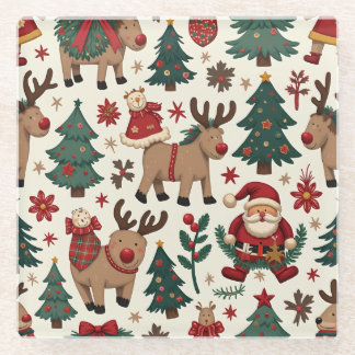 Frohe Weihnachts-Untersetzer Glasuntersetzer