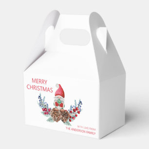 Frohe Weihnachts Wasserfarbengenom Geschenkschachtel