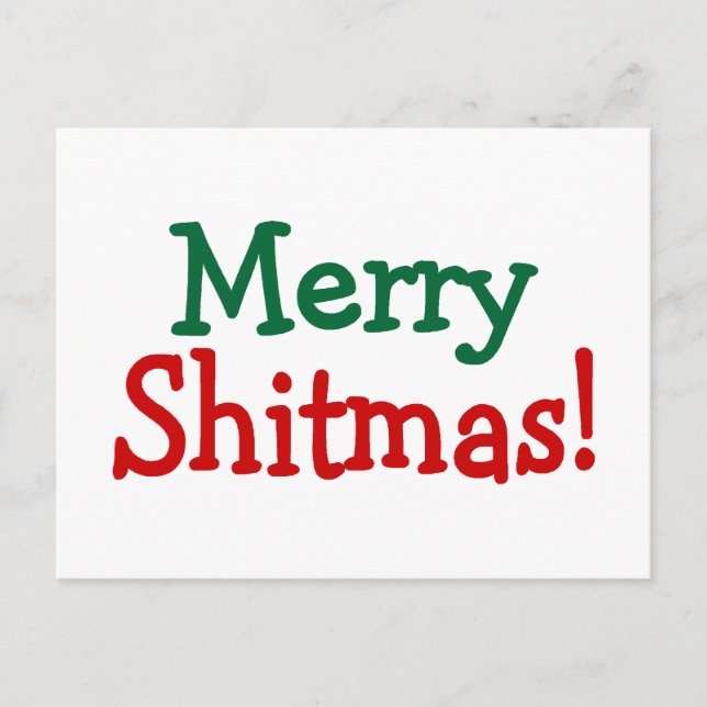 Frohe Weihnachts-Weihnachten Feiertagspostkarte (Vorderseite)