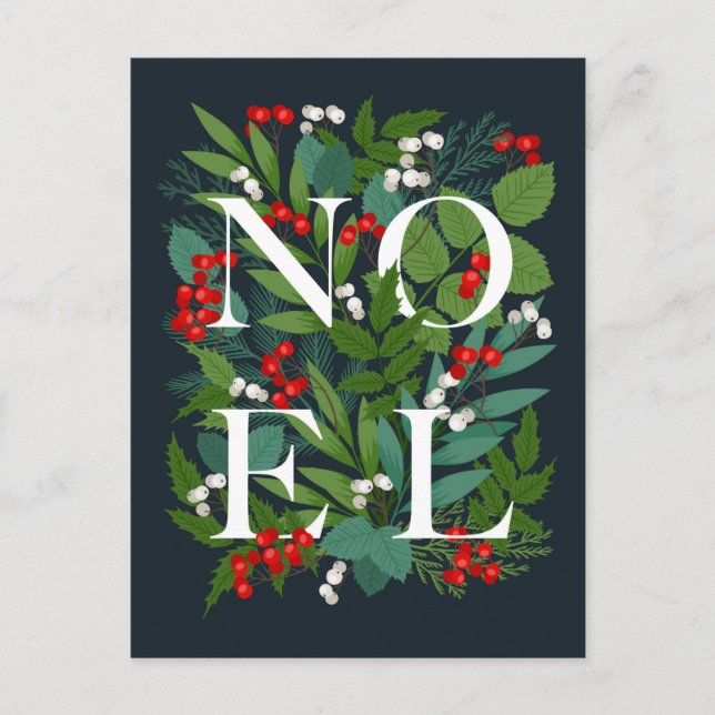 Frohe Weihnachts-WEIHNACHTEN Firmengrüße Urlaub Postkarte (Vorderseite)
