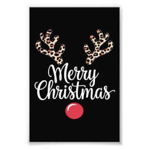 Frohe Weihnachts-Weihnachtsgeschenke für Reindeer Fotodruck