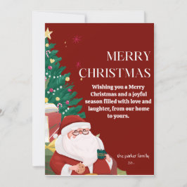 Frohe Weihnachts-Weihnachtskarte Feiertagskarte