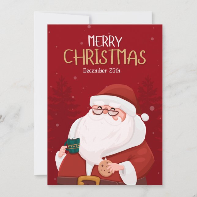 Frohe Weihnachts Weihnachtskarte Feiertagskarte (Vorderseite)