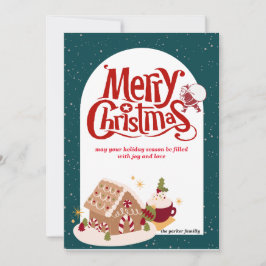 Frohe Weihnachts-Weihnachtskarte Feiertagskarte