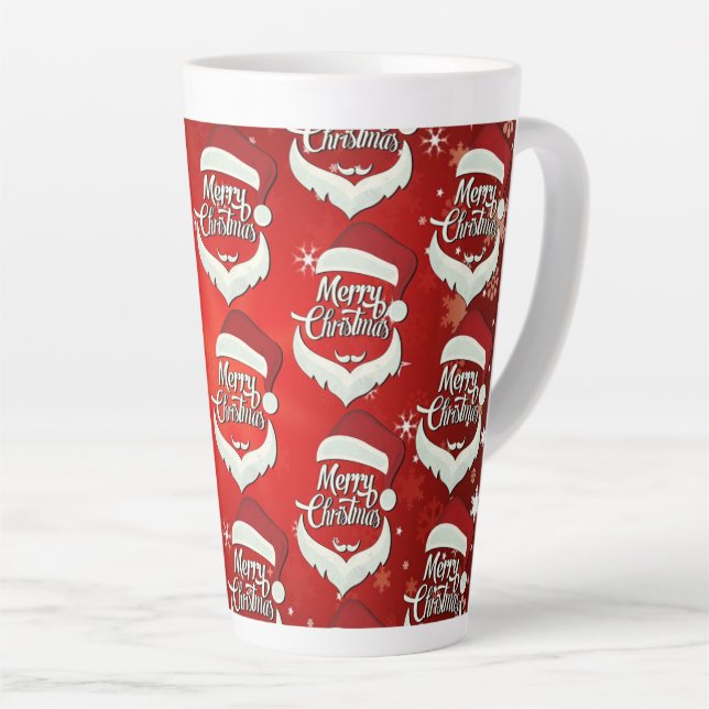 Frohe Weihnachts-Weihnachtsmannmütze Milchtasse (Rechte Ecke)