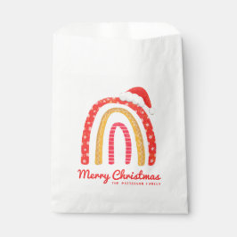 Frohe Weihnachts-Weihnachtsmannmütze Rainbow Perso Geschenktütchen