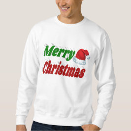Frohe Weihnachts-Weihnachtsmannmütze rot-grüne Typ Sweatshirt