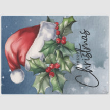 Frohe Weihnachts-Weihnachtsmannmütze und Weihnacht