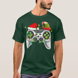 Frohe Weihnachts-Weihnachtsmannmütze Video-Game-Co T-Shirt