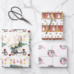 Frohe Weihnachts Weihnachtswrapping Paper Sheets Geschenkpapier Set
