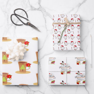 Frohe Weihnachts Weihnachtswrapping Paper Sheets Geschenkpapier Set