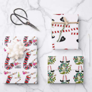 Frohe Weihnachts Weihnachtswrapping Paper Sheets Geschenkpapier Set