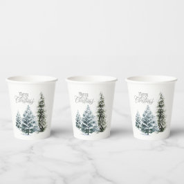 Frohe Weihnachts Winter Scene Paper Cup Pappbecher