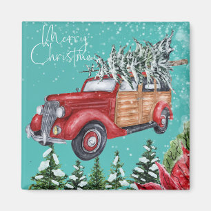 Frohe Weihnachts Winter Snowfall Magnet