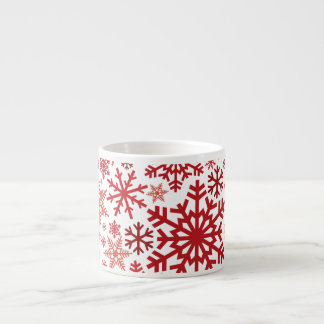 Frohe Weihnachts Winter Snowflake Muster Espressotasse