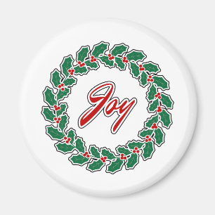 Frohe Weihnachts-Wraath-Design: Freude Magnet