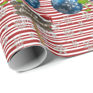 Frohe Weihnachts Wrapping Paper Snowman Geschenkpapier