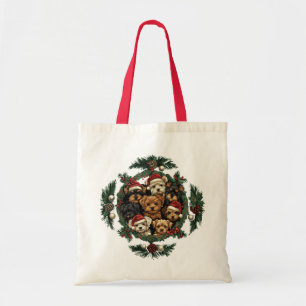 Frohe Weihnachts Yorkshire Terrier Dogs Tragetasche