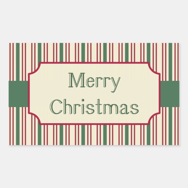 Frohe Weihnachts-Zeichen Stickers (Vorderseite)