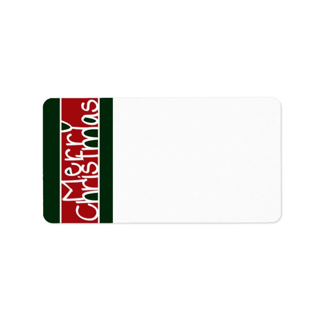 Frohe Weihnachtsadressen-Labels Adressaufkleber (Vorne)