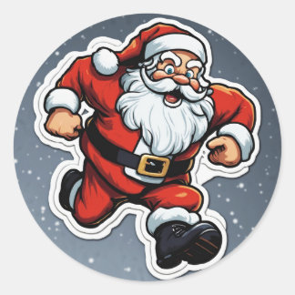 Frohe Weihnachtsaufkleber Runder Aufkleber
