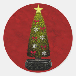 Frohe Weihnachtsaufkleber Runder Aufkleber