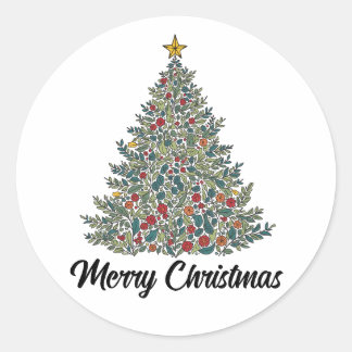 Frohe Weihnachtsaufkleber Runder Aufkleber