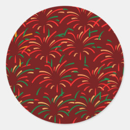 Frohe Weihnachtsaufkleber Runder Aufkleber