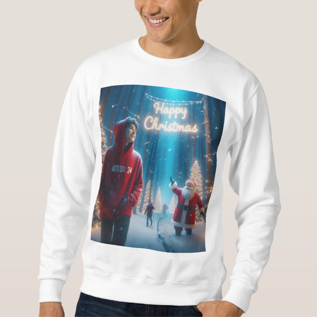 Frohe Weihnachtsausstattung | Weihnachtspulshirt Sweatshirt (Vorderseite)
