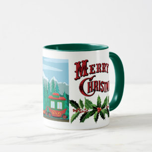 Frohe Weihnachtsbahn Tasse