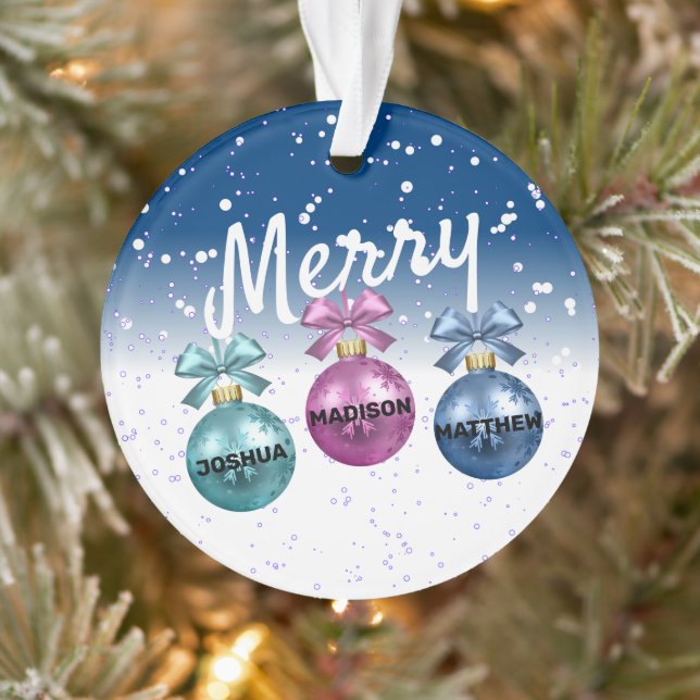 Frohe Weihnachtsbälle Ornament (Baum)